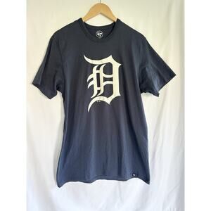 47 Brand Detroit Tigers T-shirt Women’s Large Navy White D Lightweight